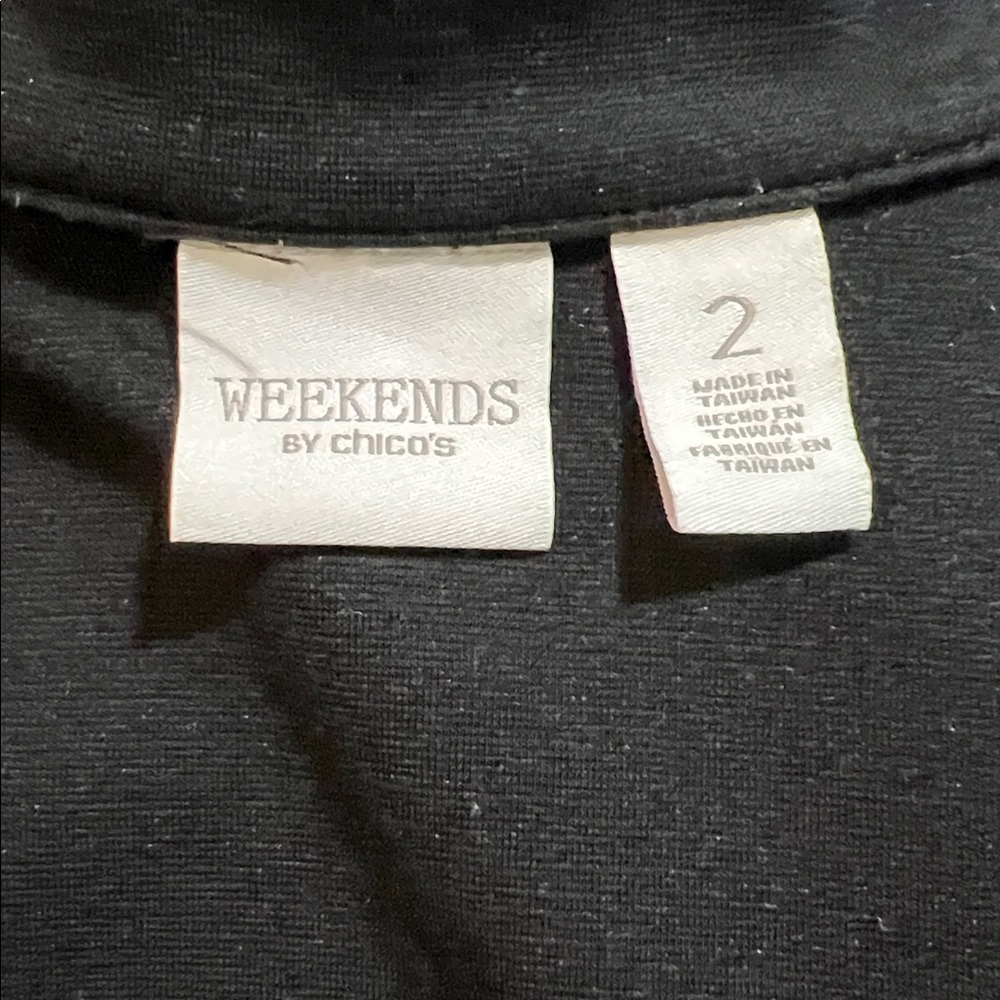CHICO’S Weekends Zip Front Vest - Size 2 - Picture 2 of 13